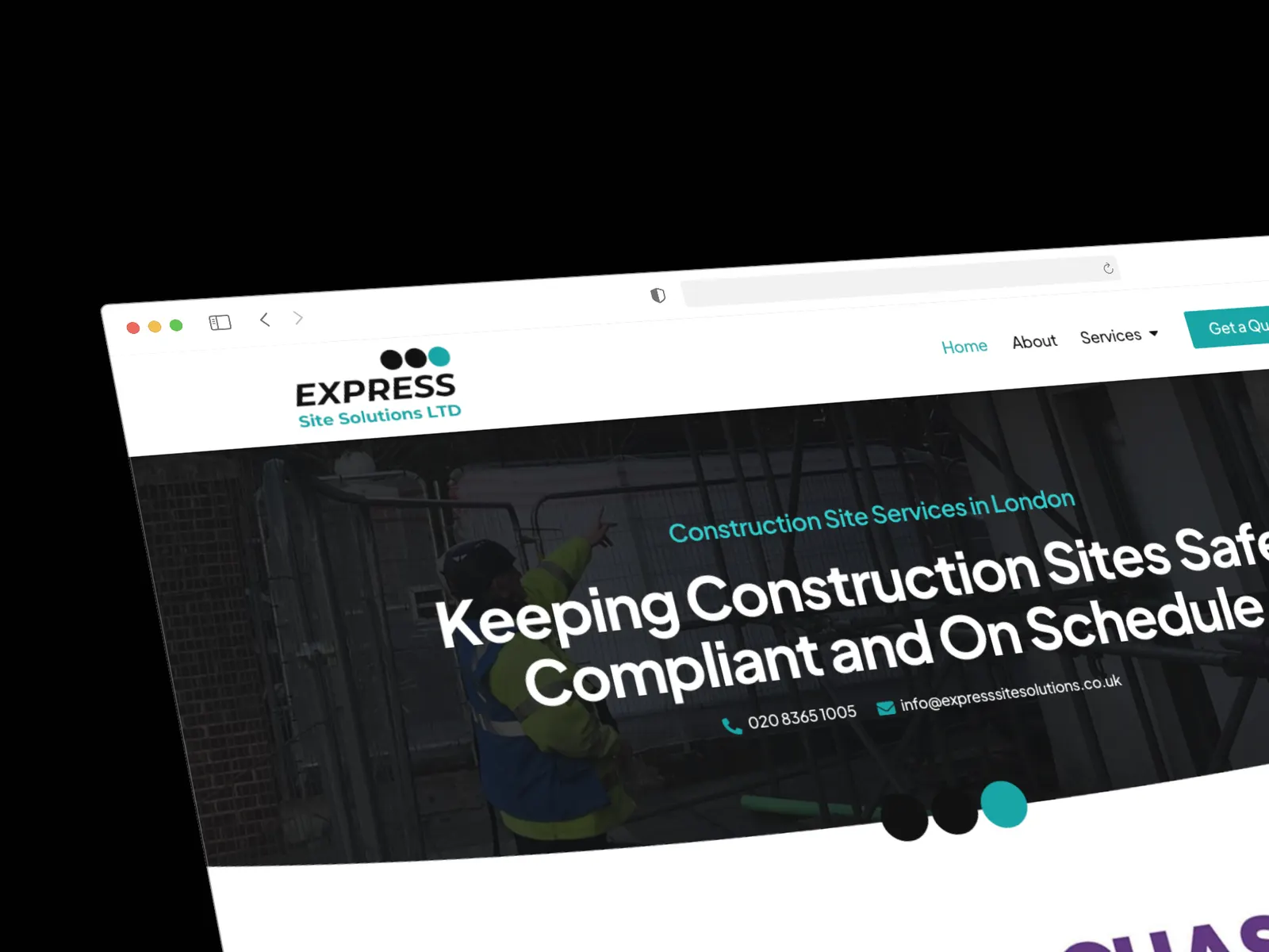 London Construction Services website