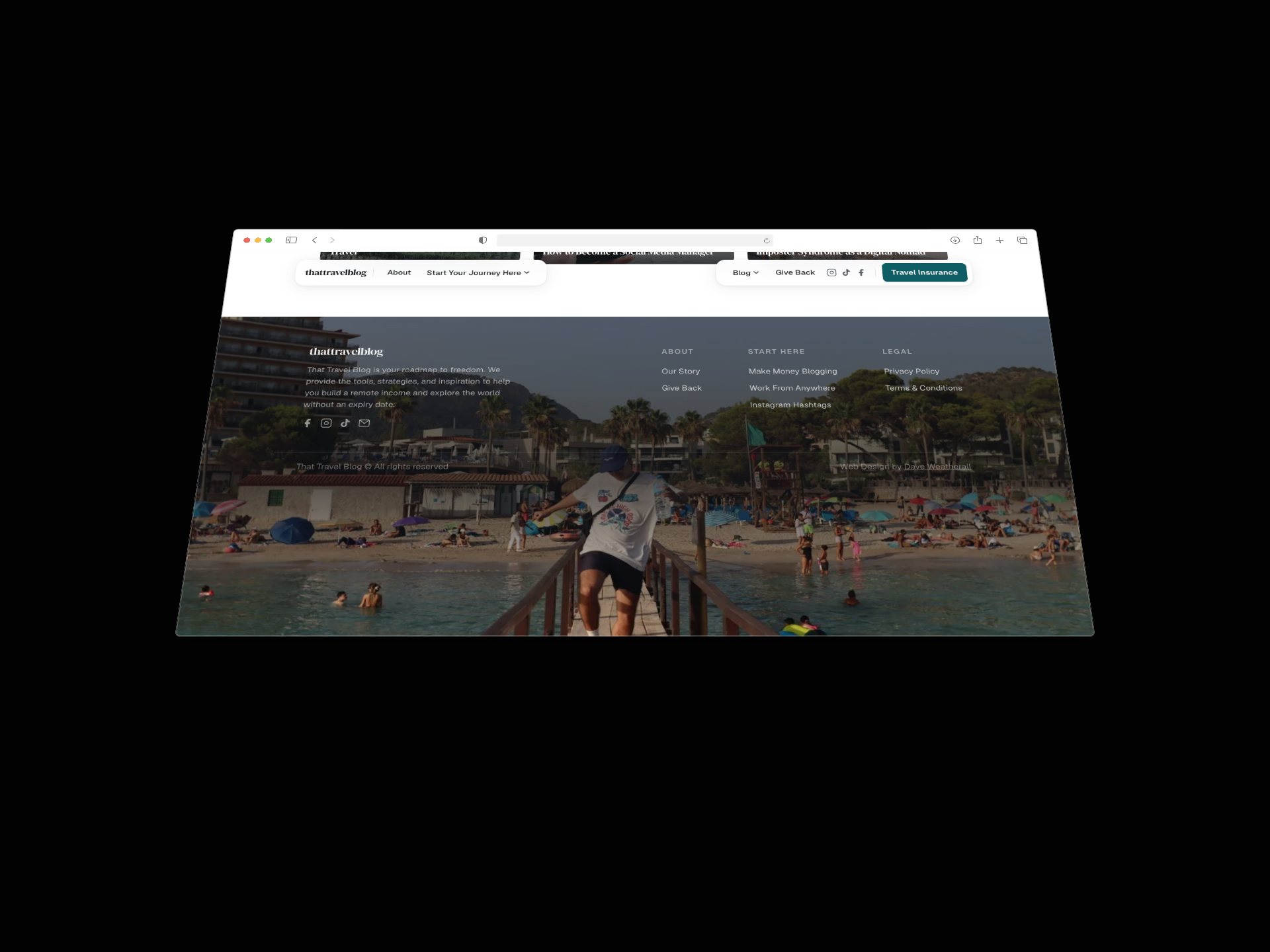 That Travel Blog footer