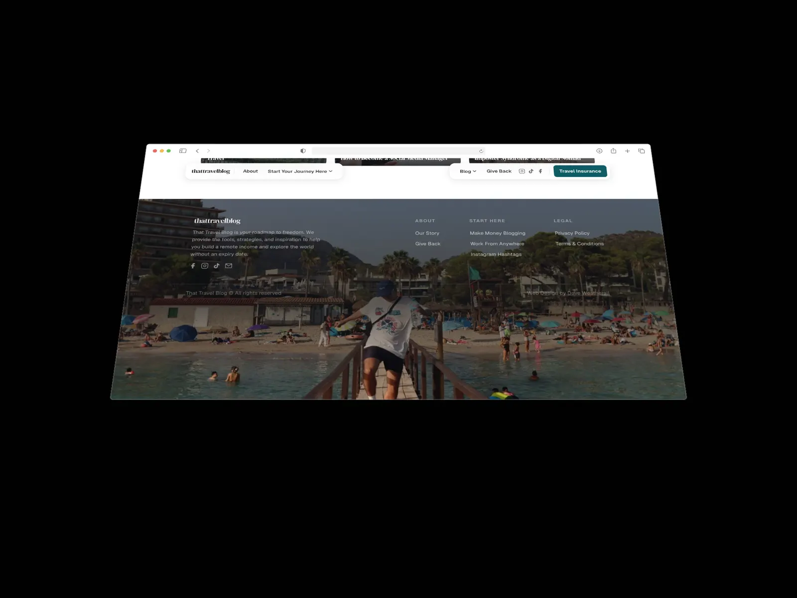 That Travel Blog footer